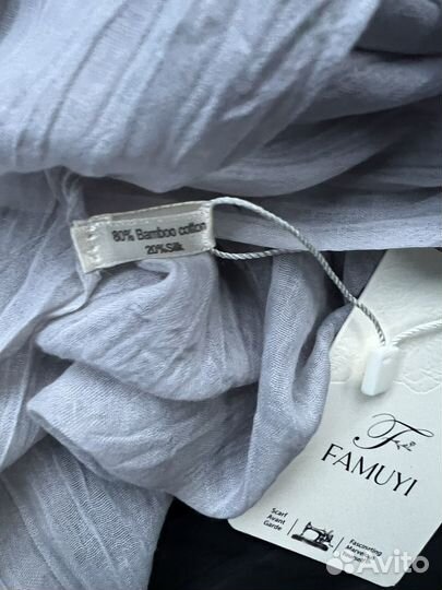 Палантин платок новый бамбук шелк