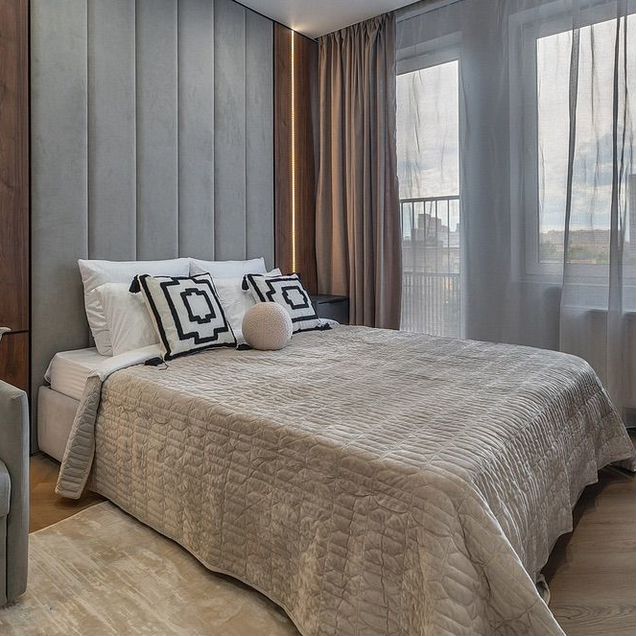 Квартира-студия, 25 м², 2 кровати