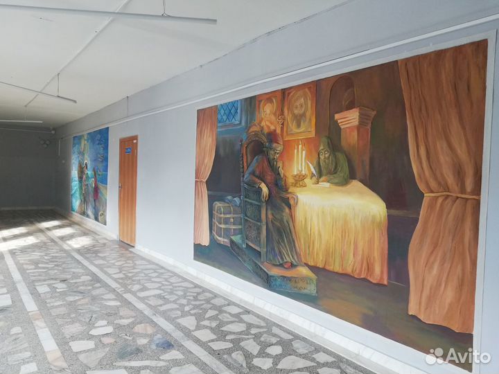 Гипсовое панно барельеф