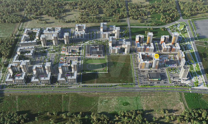 1-к. квартира, 44 м², 23/24 эт.