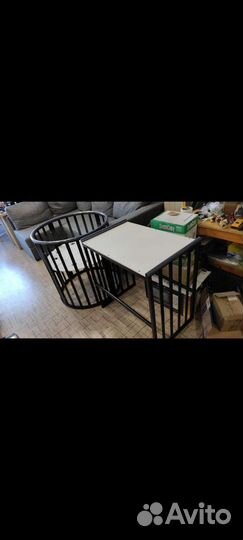 Кроватка овальная (круглая) 7 в 1