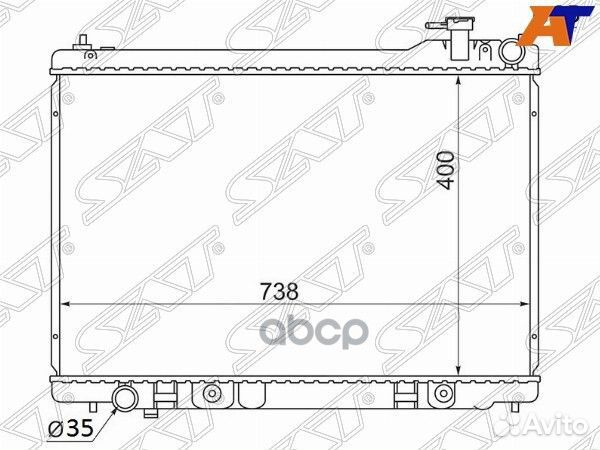 Радиатор Infiniti G35 02-07 / Nissan Skyline 01