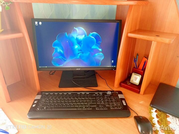 Монитор Acer. пк, клавиатура. Вместе