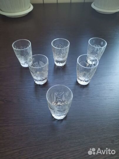 Рюмки стопки хрусталь СССР 24 шт. Новые