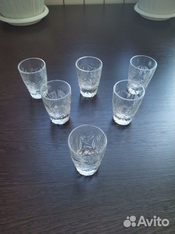 Рюмки стопки хрусталь СССР 24 шт. Новые