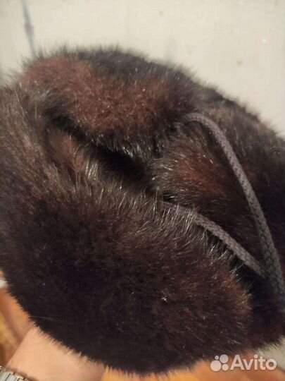 Норковая шапка мужская