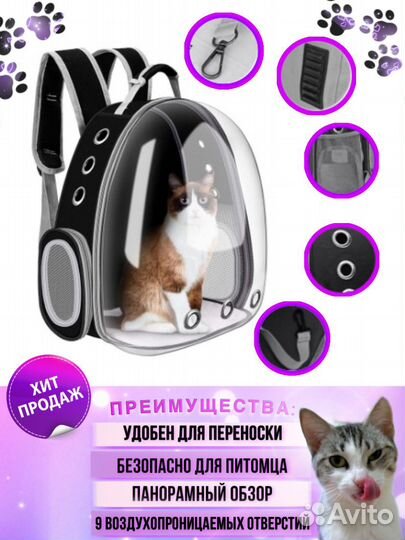 Рюкзак переноска для кошек