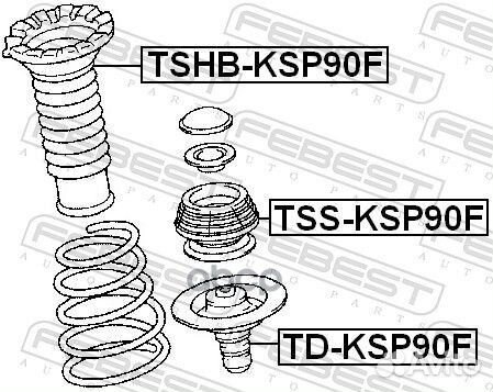 Пыльник амортизатора перед прав/лев tshbksp90F