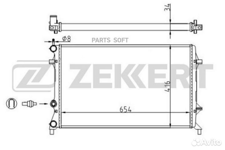 Радиатор охлаждения Фольксваген Битл 11