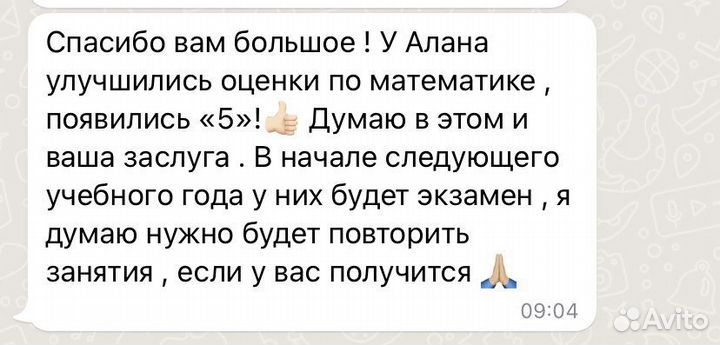 Репетитор (физика/математика/русский) 1-9 класс