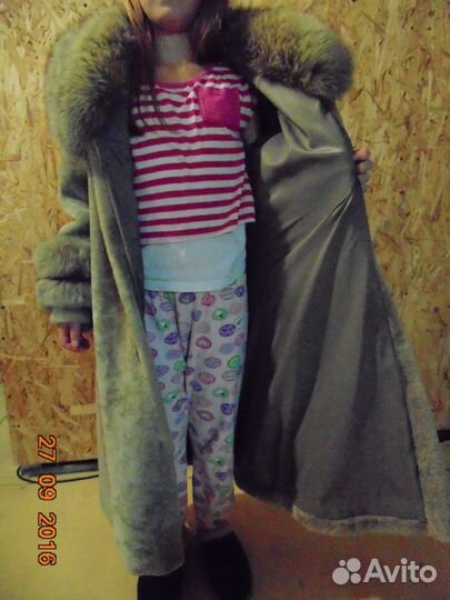 Шуба, мутон, для девочки