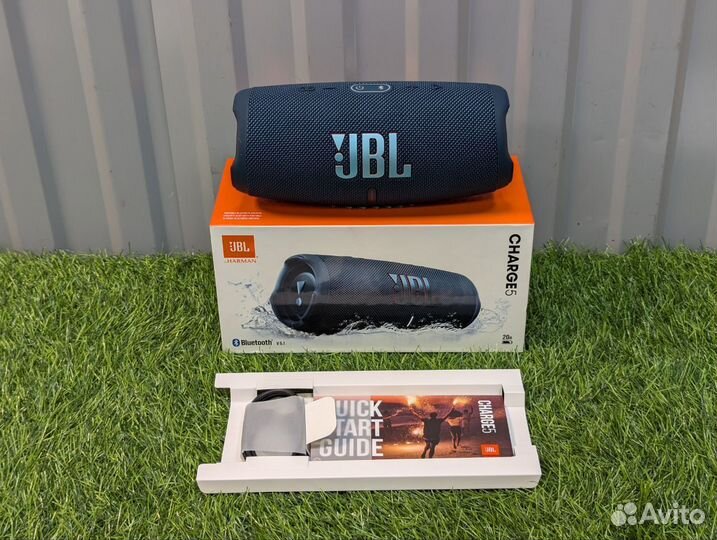 Портативная колонка JBL Charge 5, синий (Новая)