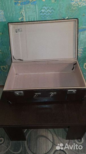 Винтажный чемодан ссср, фибровый