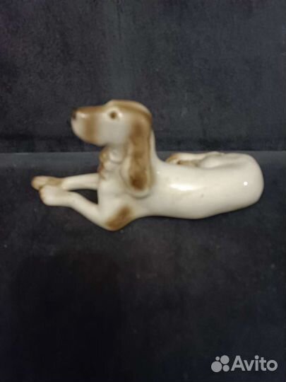 Фарфоровая статуэтка спаниеля СССР