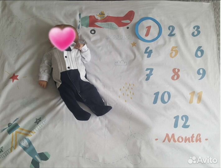 Пелёнка для фотосессии до 1 года, фон для фото