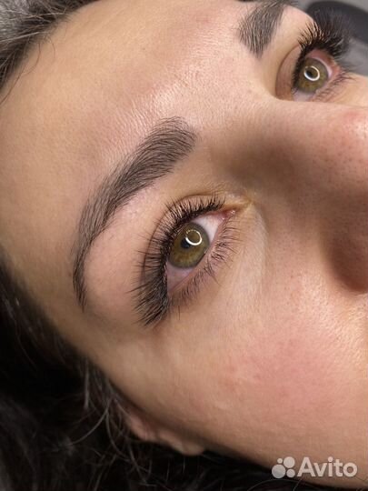 Окрашивание бровей, наращивание ресниц