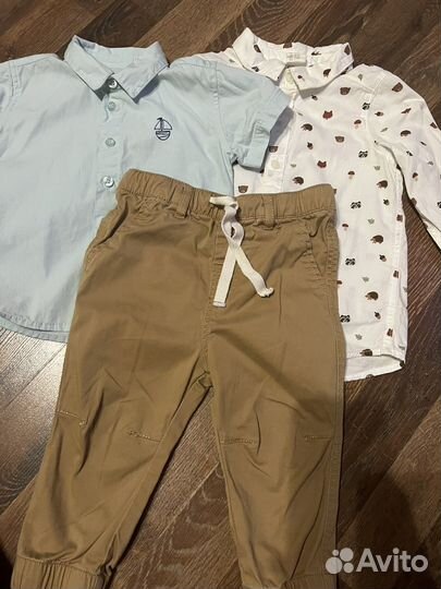 Hm рубашка и брюки для мальчика 80р
