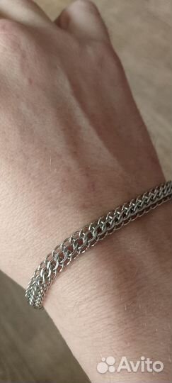 Серебряный браслет мужской 925