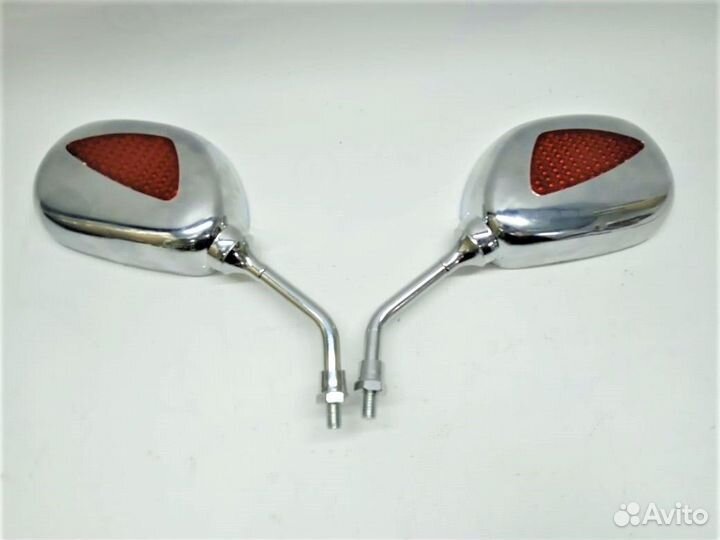 Зеркала Каплевидные хром объемные с фальшповорот