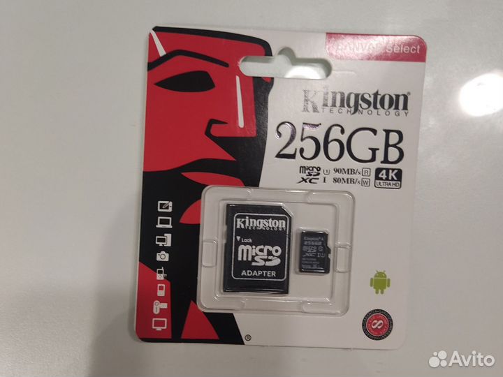 Карта памяти MicroSD 256GB Kingston