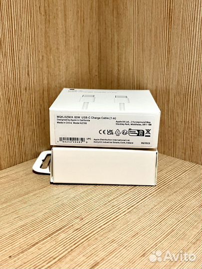 Кабель Apple USB-C Charge 60w плетёный 1m (новый)