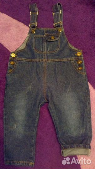 Новый. отличный, джинсовый комбезик. унисекс