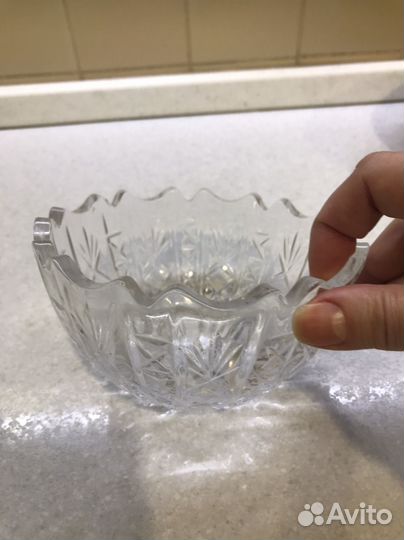 Вазачка хрустальная