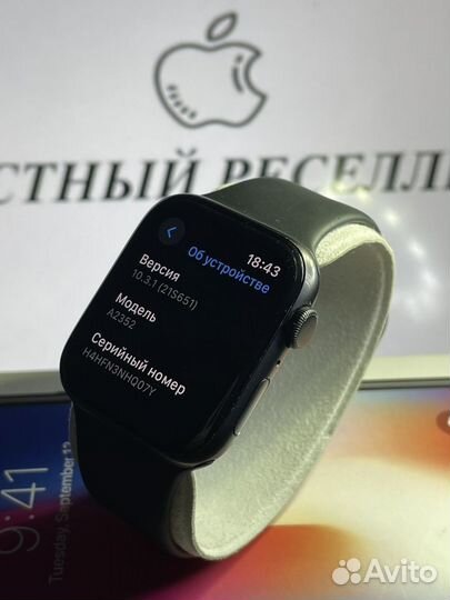 Apple watch SE 44 mm 92% акб