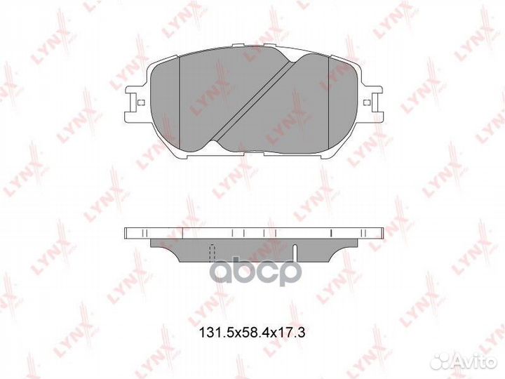 Колодки тормозные дисковые перед BD7522 LYN