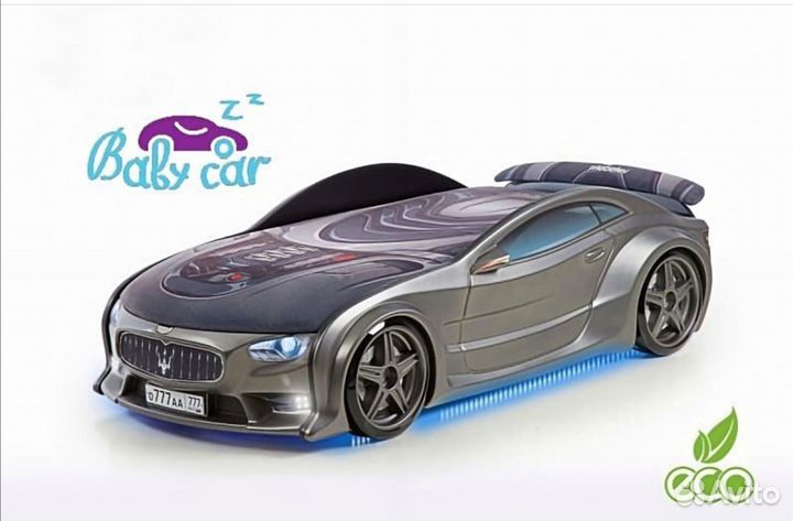 Кровать-машина Графит