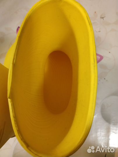 Сапоги из материала еva жёлтые 28/29р