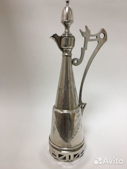 Графин, штоф, серебро, Царская Россия, модерн