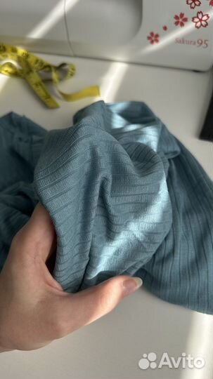 Трикотаж лапша вискоза+хлопок, новый отрез