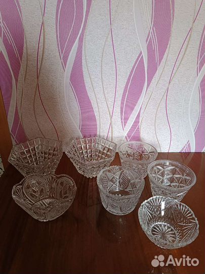 Салатницы хрустальные СССР