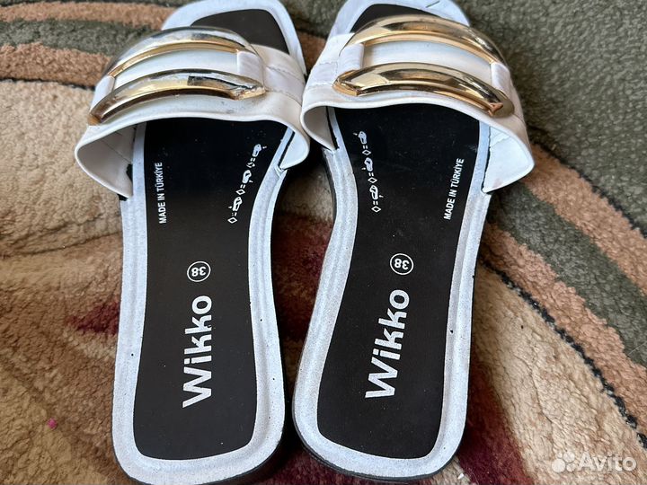 Шлепки женские 38 размер белые