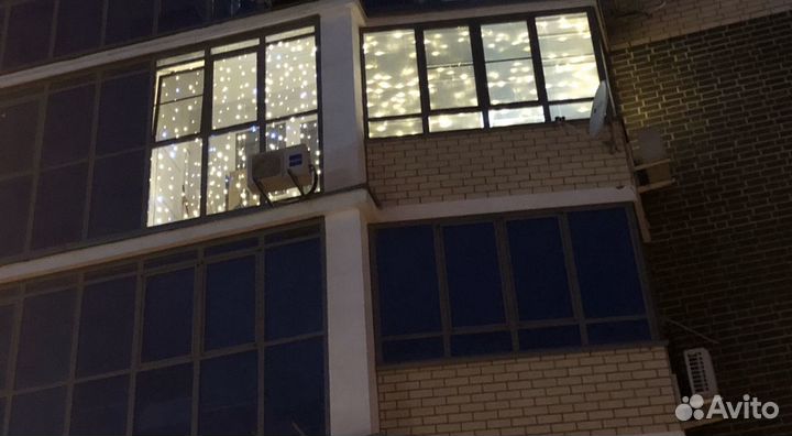 Гирлянда занавес 3*2м теплая уличная флэш-эффект