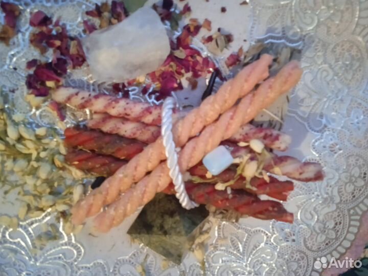 Свечи восковые с травами