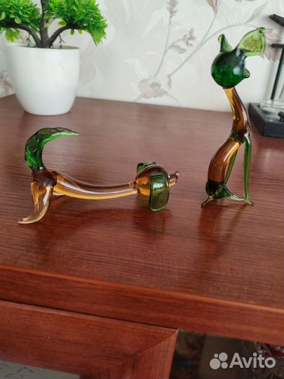 Статуэтки из стекла СССР