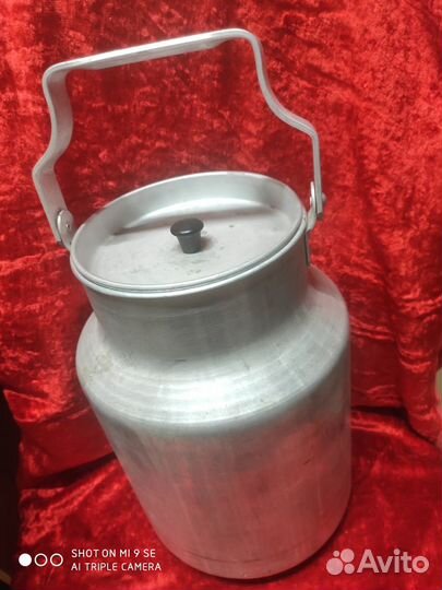 Бидон большой 10 л, из пищевого алюминия