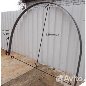 Дуги арочные для теплицы, кованные изделия