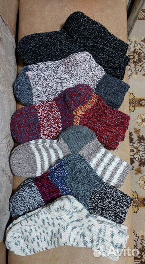 Носки ручной вязки 36-43. Шерсть,ангора, разное