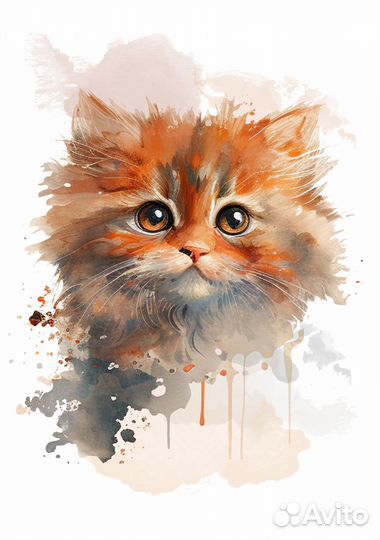 Картина акварельная в детскую комнату