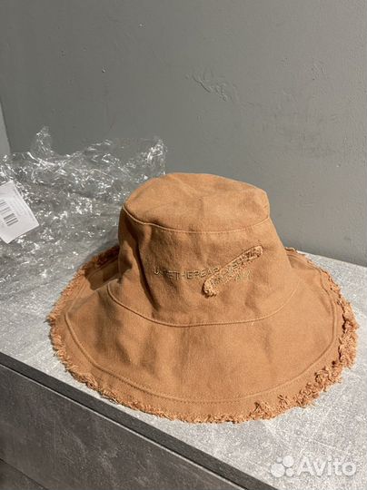 Панама новая бежево-коричневая