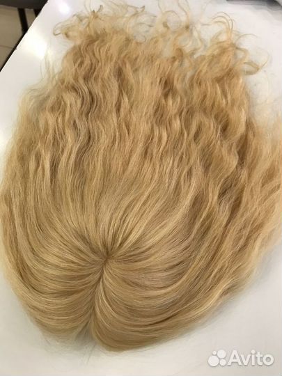 Накладка из натуральных волнистых волос (40см)