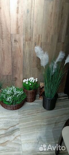 Кашпо из ротанга