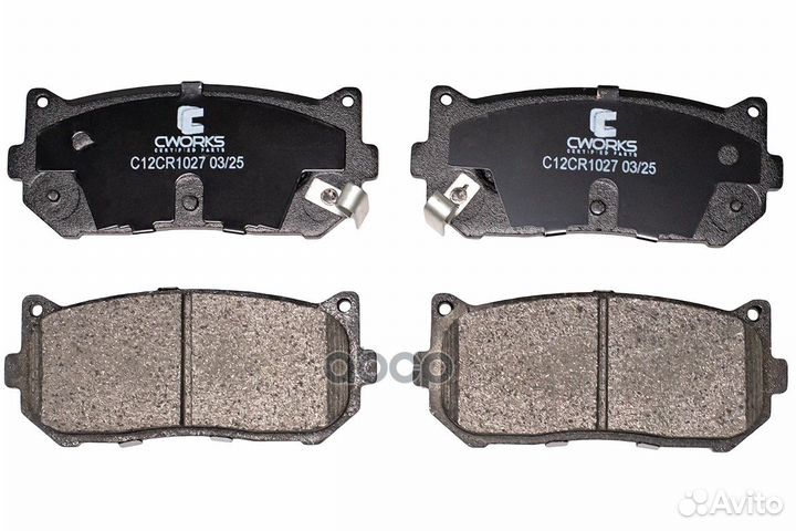 Тормозные колодки задние, Low Metallic C12CR102