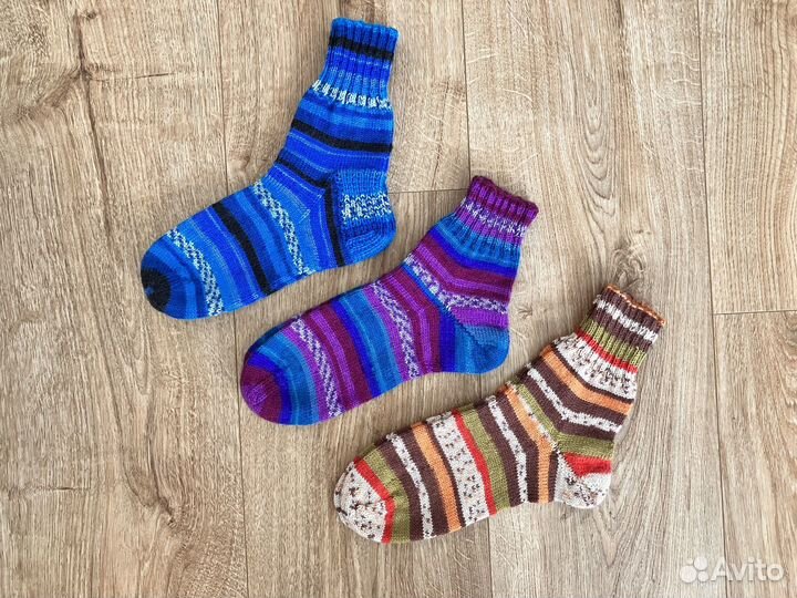 Носки шерстяные ручная работа