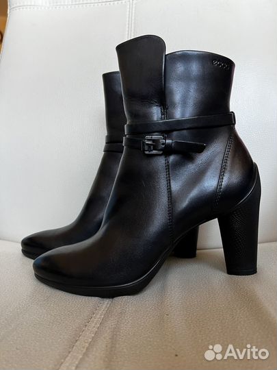 Ботильоны ecco 39, натуральная кожа