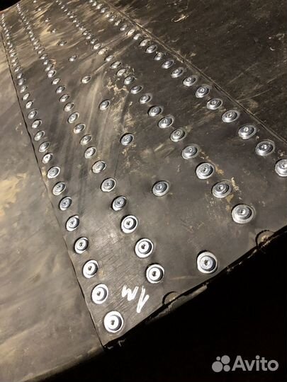 Стыковка лент резинотканевых замками