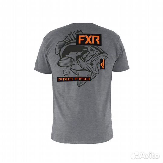 Футболка FXR Strike Grey/Heather/Orange 202059-073